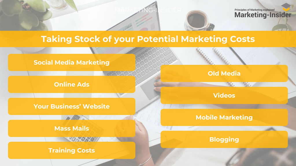 Taking Stock of Your Potential Marketing Costs to Decide on Your Small Business Marketing Budget